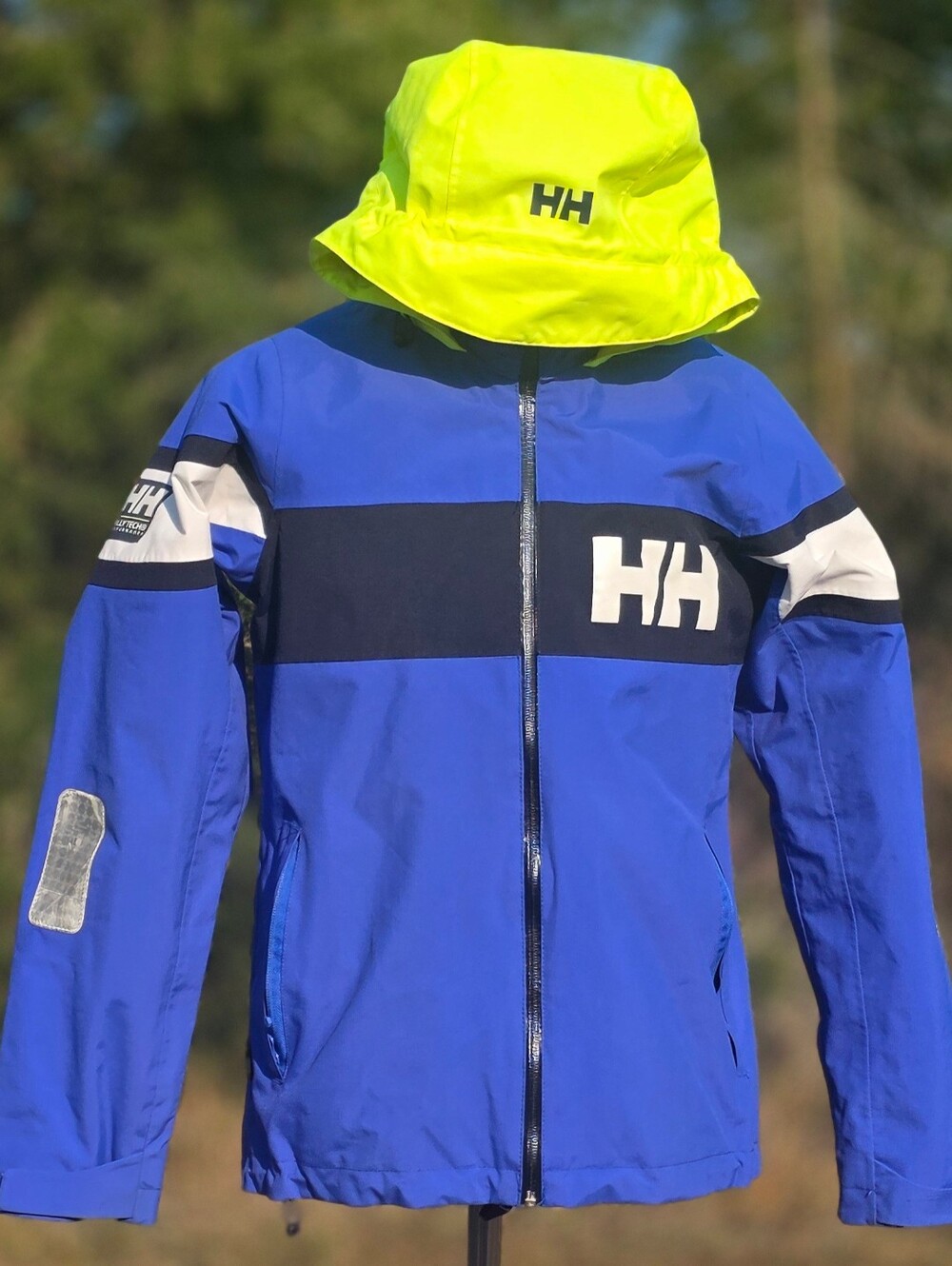 Helly Hansen Blue and Neon Yellow Performance Jacket